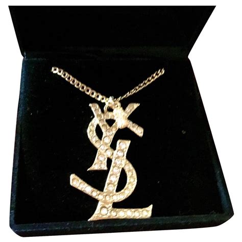 ysl kette anhänger gebraucht kaufen|YVES SAINT LAURENT Vintage Kette Anhänger Halskette Gold .